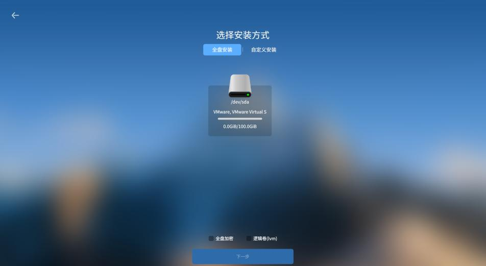 选择安装方式